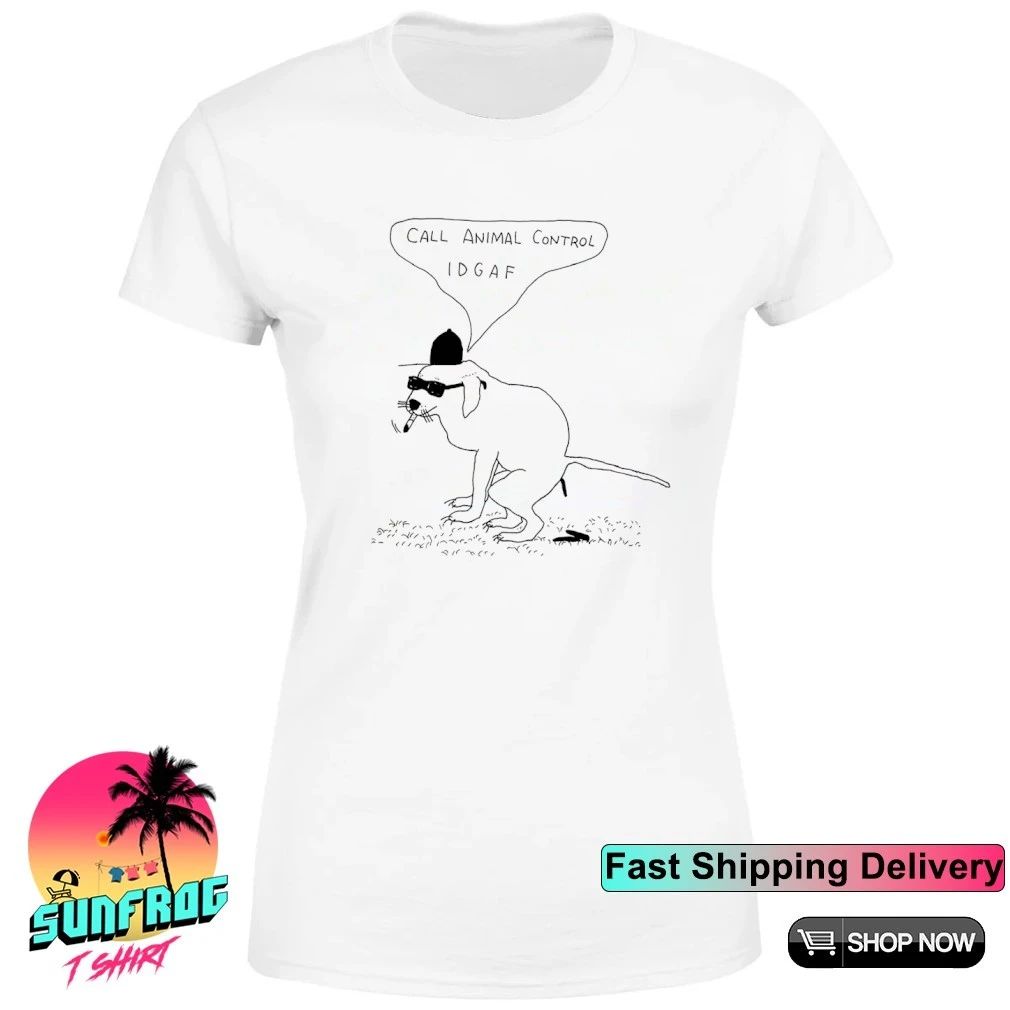 Call animal control idgaf Dog smoking paint shirt