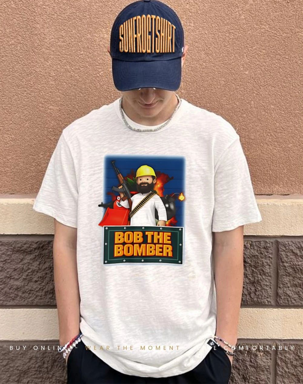 Bob the bomber Trump gun cartoon shirt