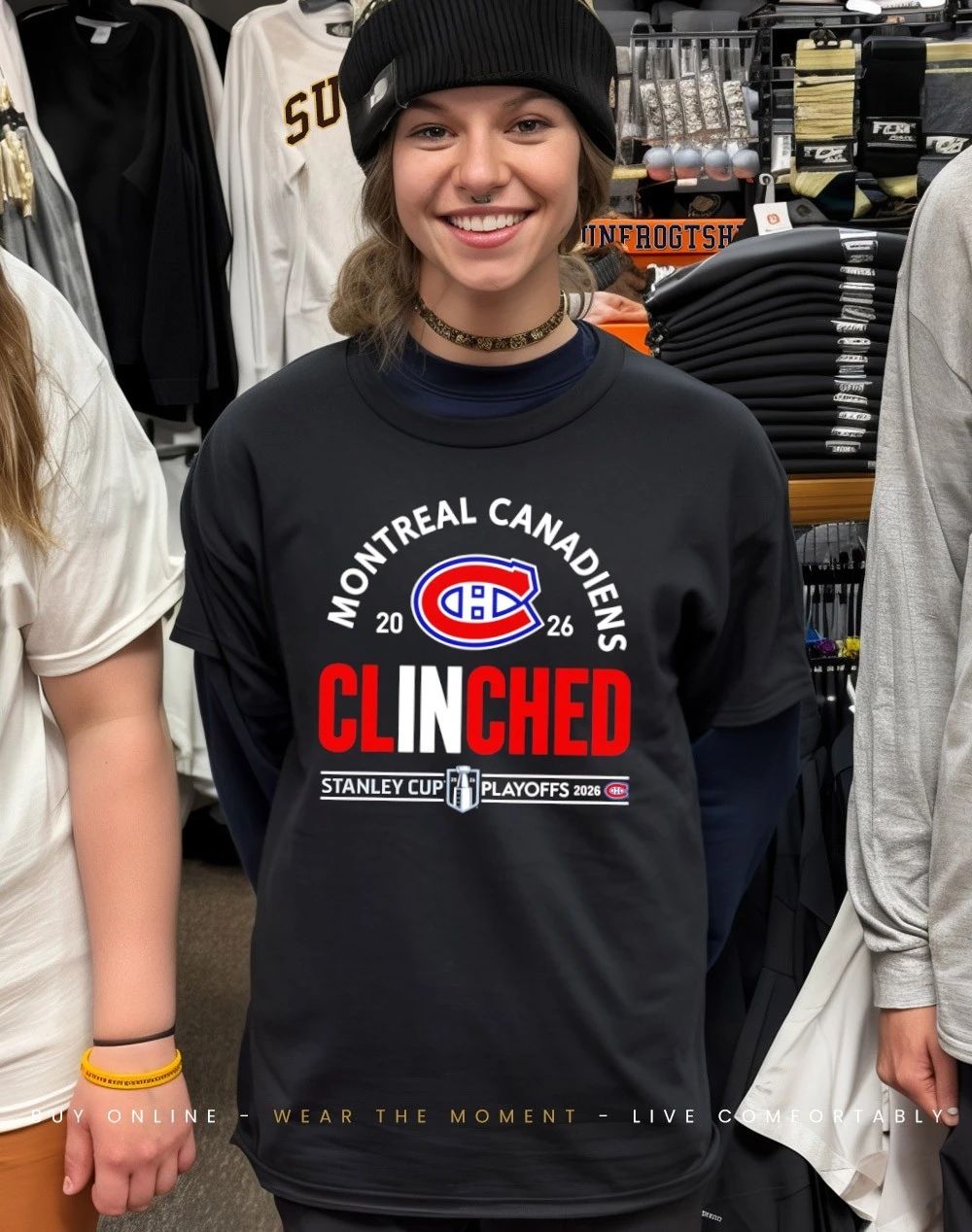 Montreal Canadiens Hockey Clinched Stanley Cup Playoffs 2026 shirt