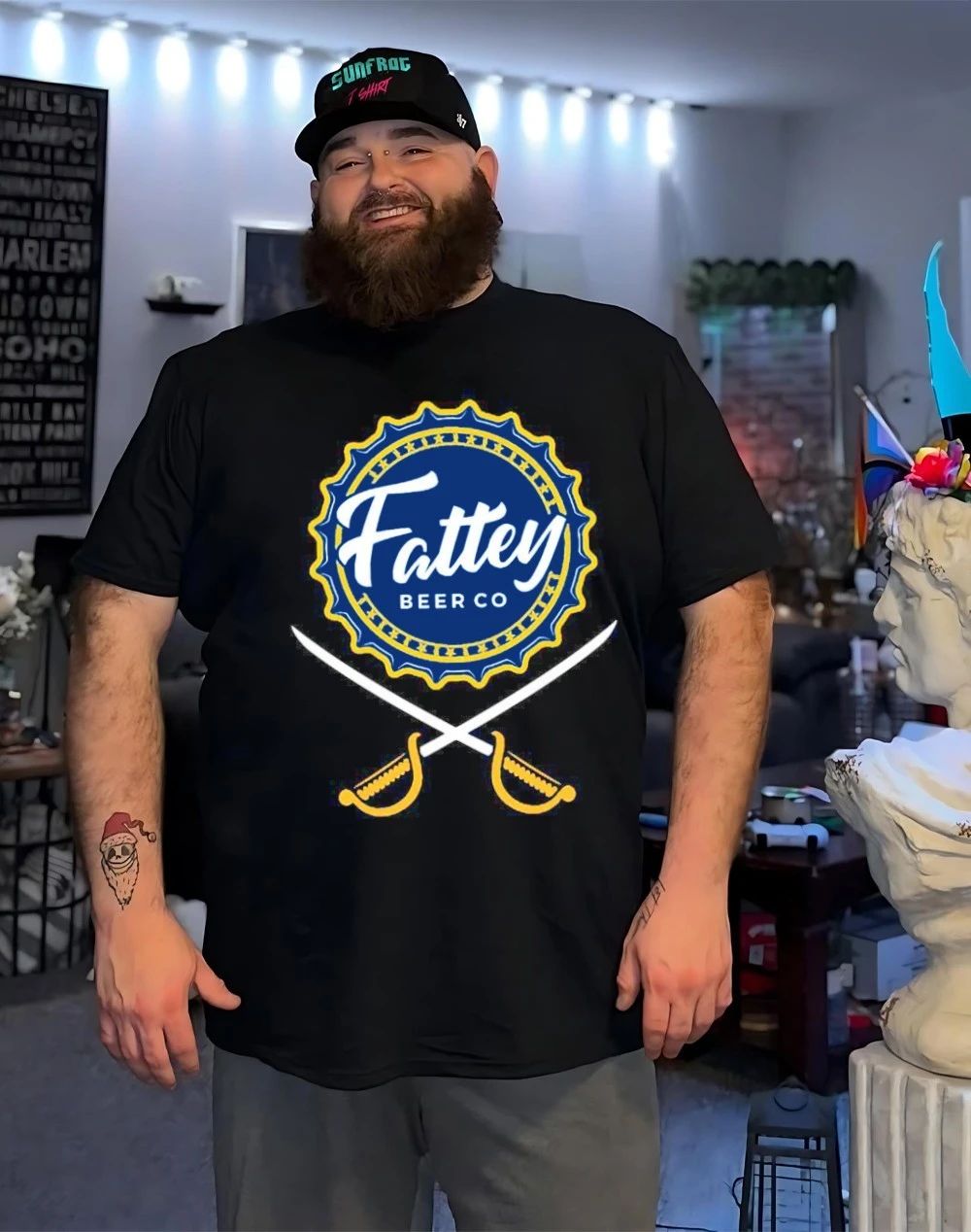 Buffalo Sabres Fattey Beer Co. Hockey front and back shirt