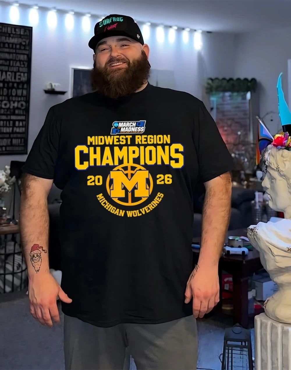 Michigan Wolverines Midwest Region Champions 2026 March Madness shirt