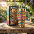 New Kids On The Block 40oz Gold Neon Retro Insulated Tumbler With Handle