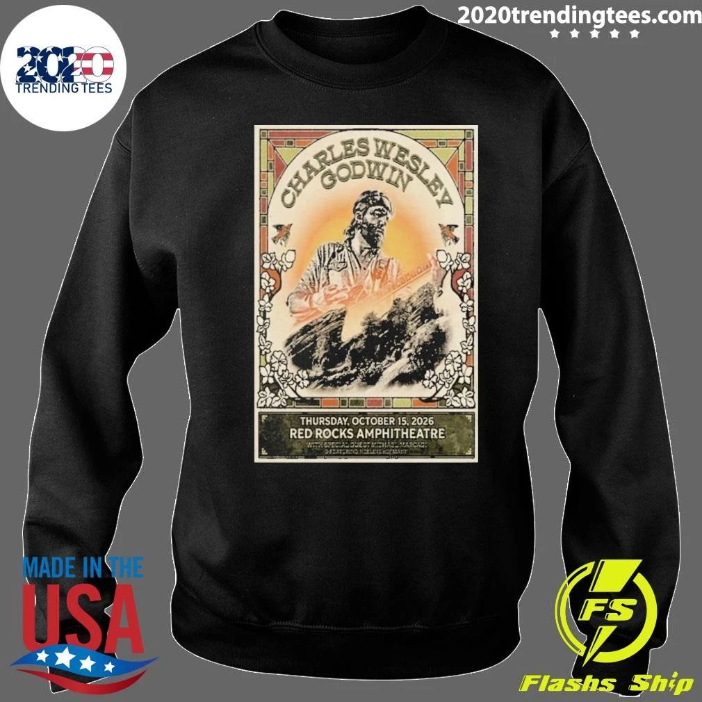 Charles Wesley Godwin Red Rocks Amphitheatre October 15 2026 Concert Shirt