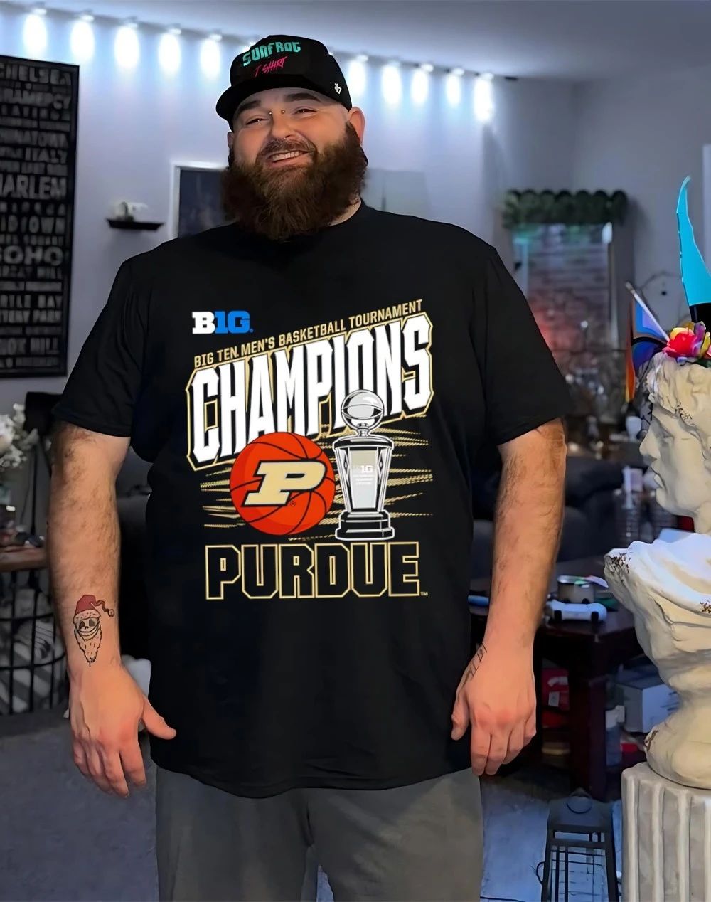 Purdue Boilermakers 2026 Big Ten Men’s Basketball Tournament Champions Trophy vintage shirt