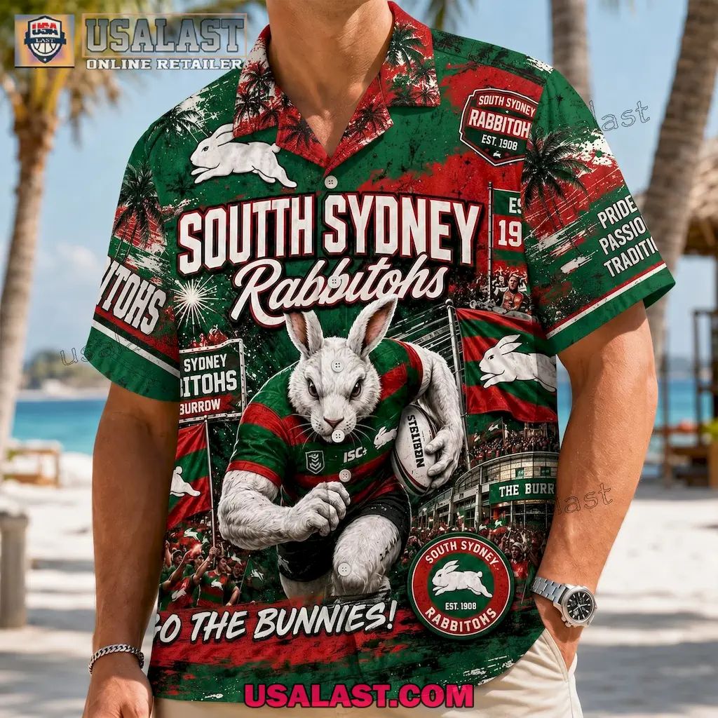 South Sydney Rabbitohs NRL Rugby Hawaiian Shirt