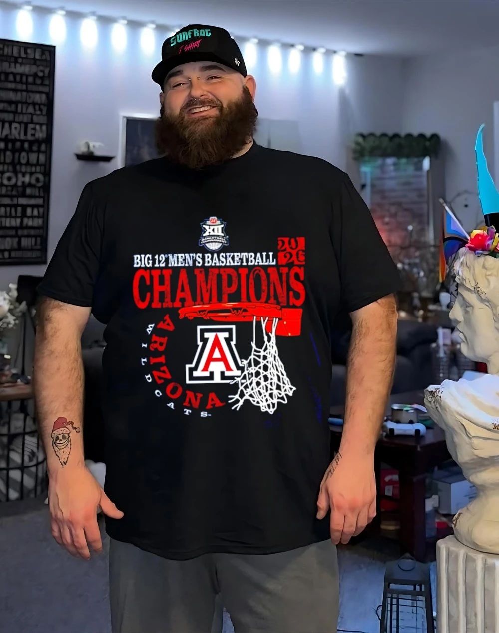 Arizona Wildcats 84 2026 Big 12 Men’s Basketball Conference Tournament Champions shirt