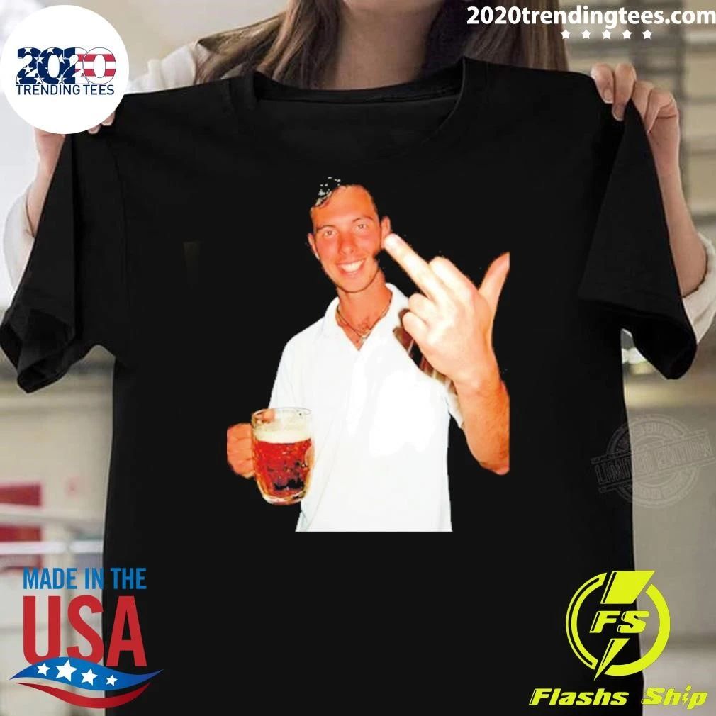 Jw Johnson Pickleball Middle Finger And Beer Shirt