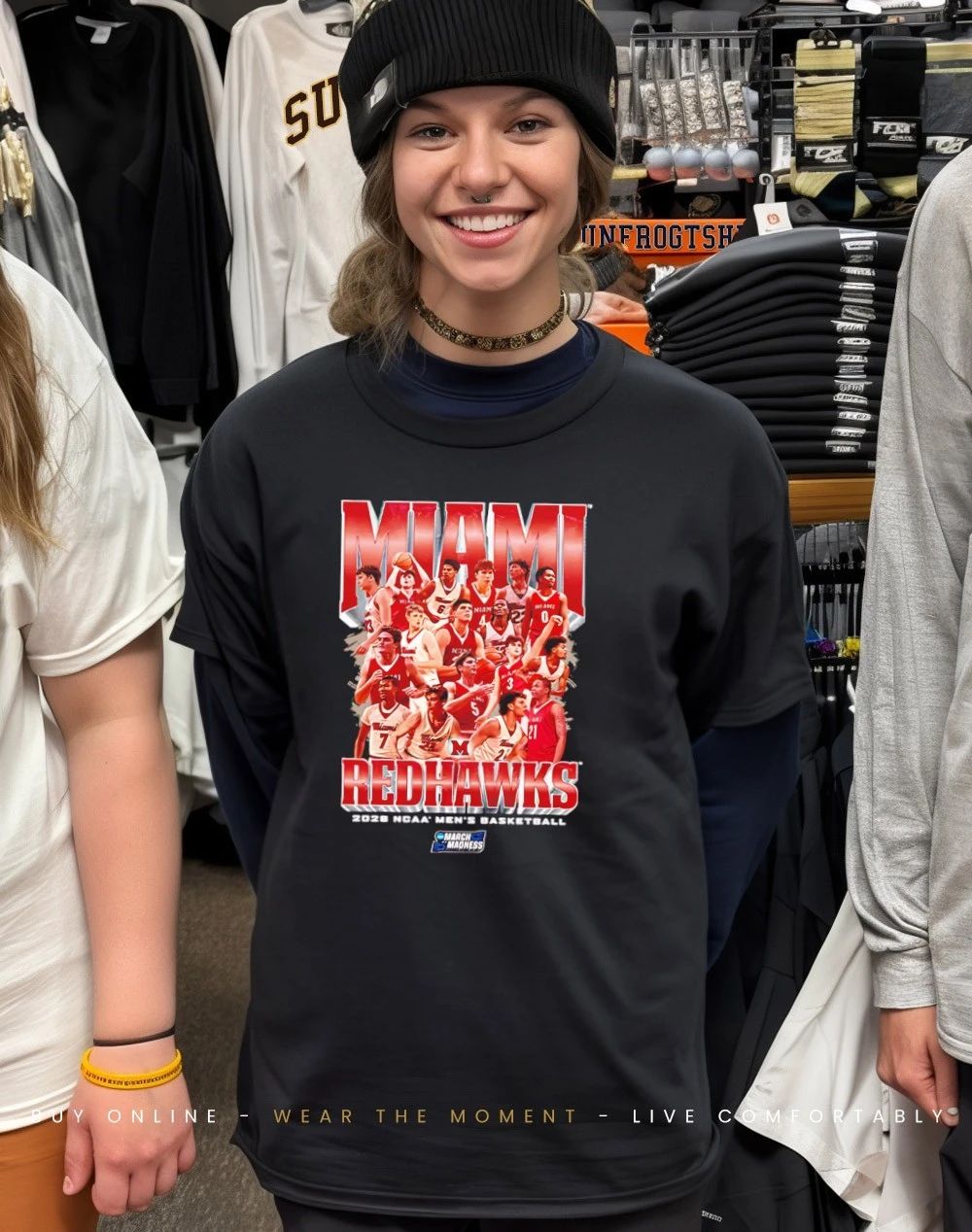 Miami RedHawks Men’s Basketball NCAA March Madness 2026 Team Collage shirt