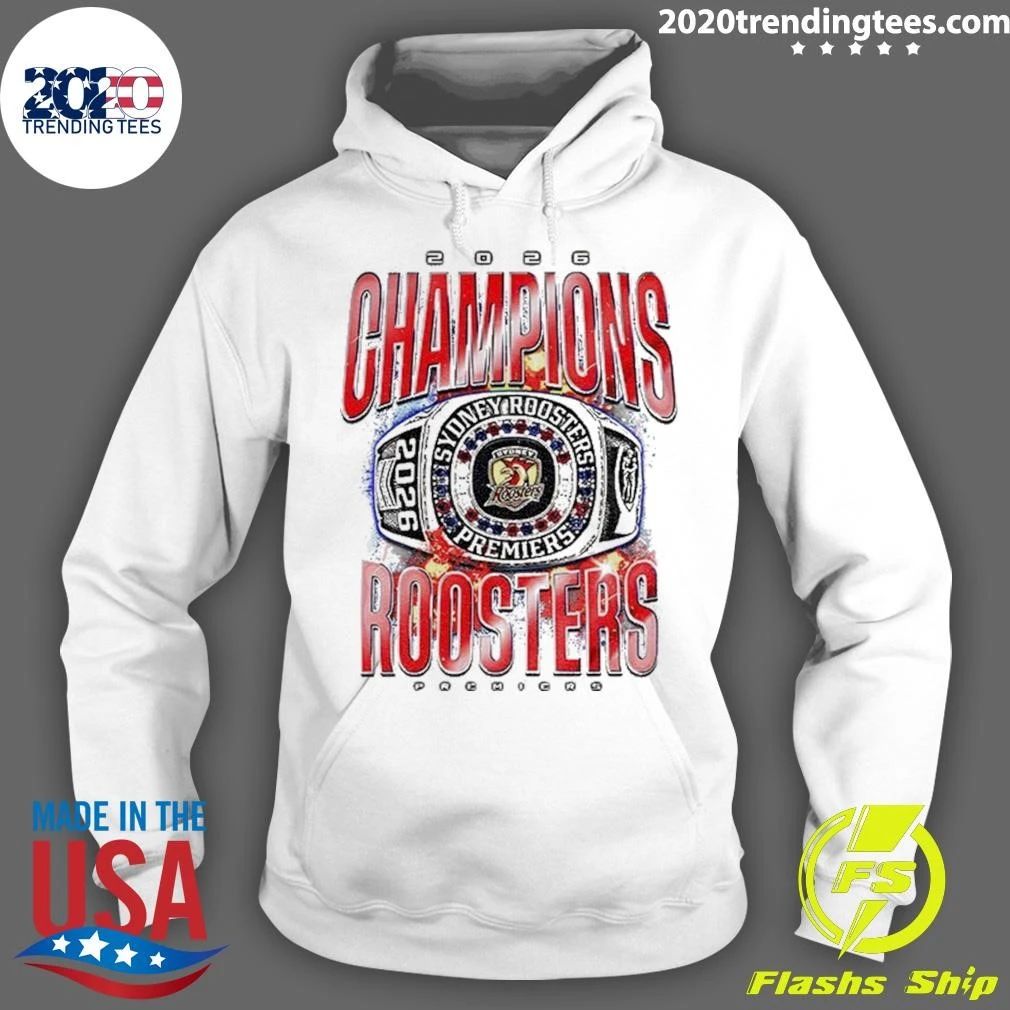 Sydney Rooster 2026 Champions Ring Graphic Shirt