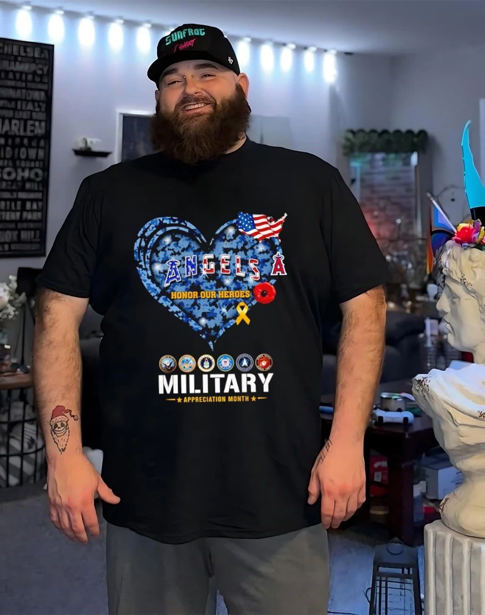 Los Angeles Angels Honor Our Heroes Military Appreciation Month shirt