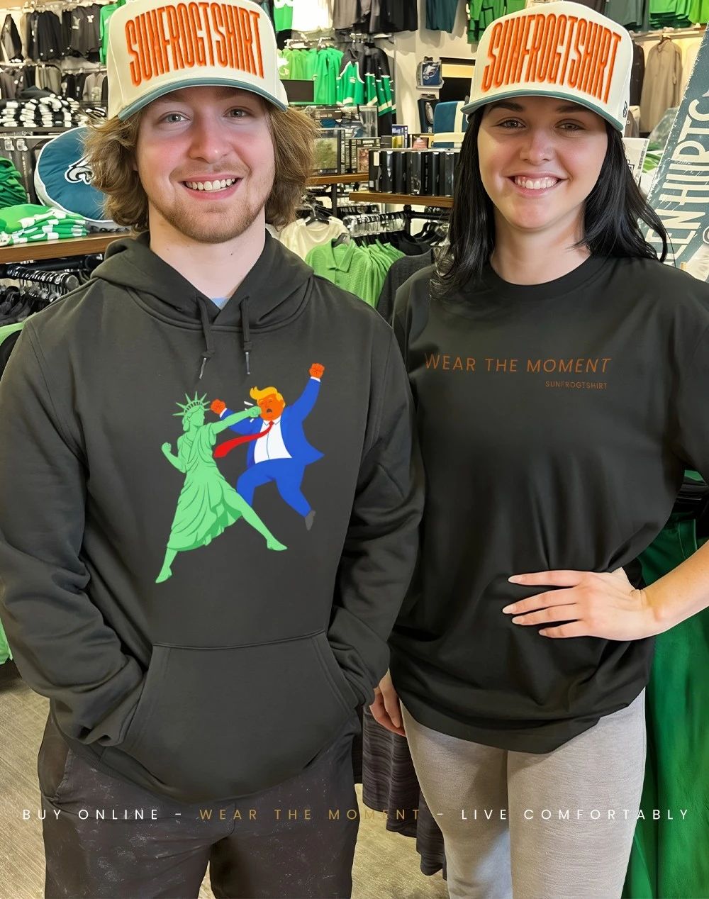Liberty punches back Trump shirt