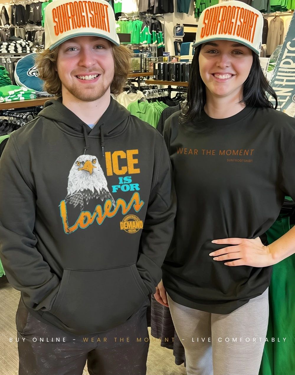 Eagle ICE is for losers demand accountability justice shirt