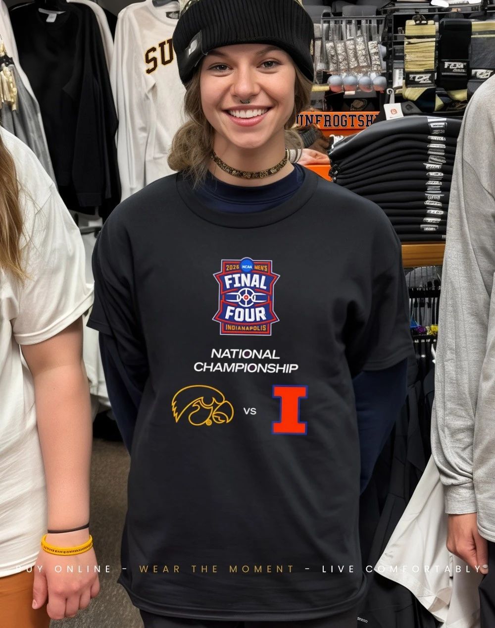 Iowa Hawkeyes vs Illinois Fighting Illini 2026 NCAA March Madness Final Four shirt