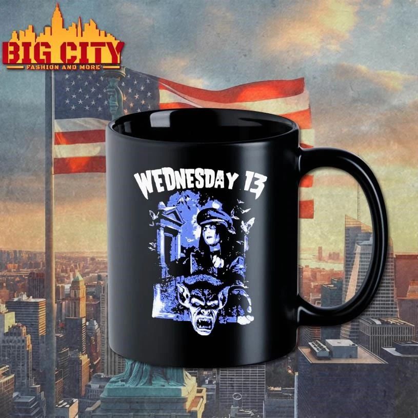 Wednesday 13 Cemetery Blue Shirt
