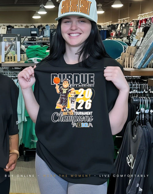 Purdue Boilermakers Men’s Basketball Big Ten Champs 2026 mascot shirt