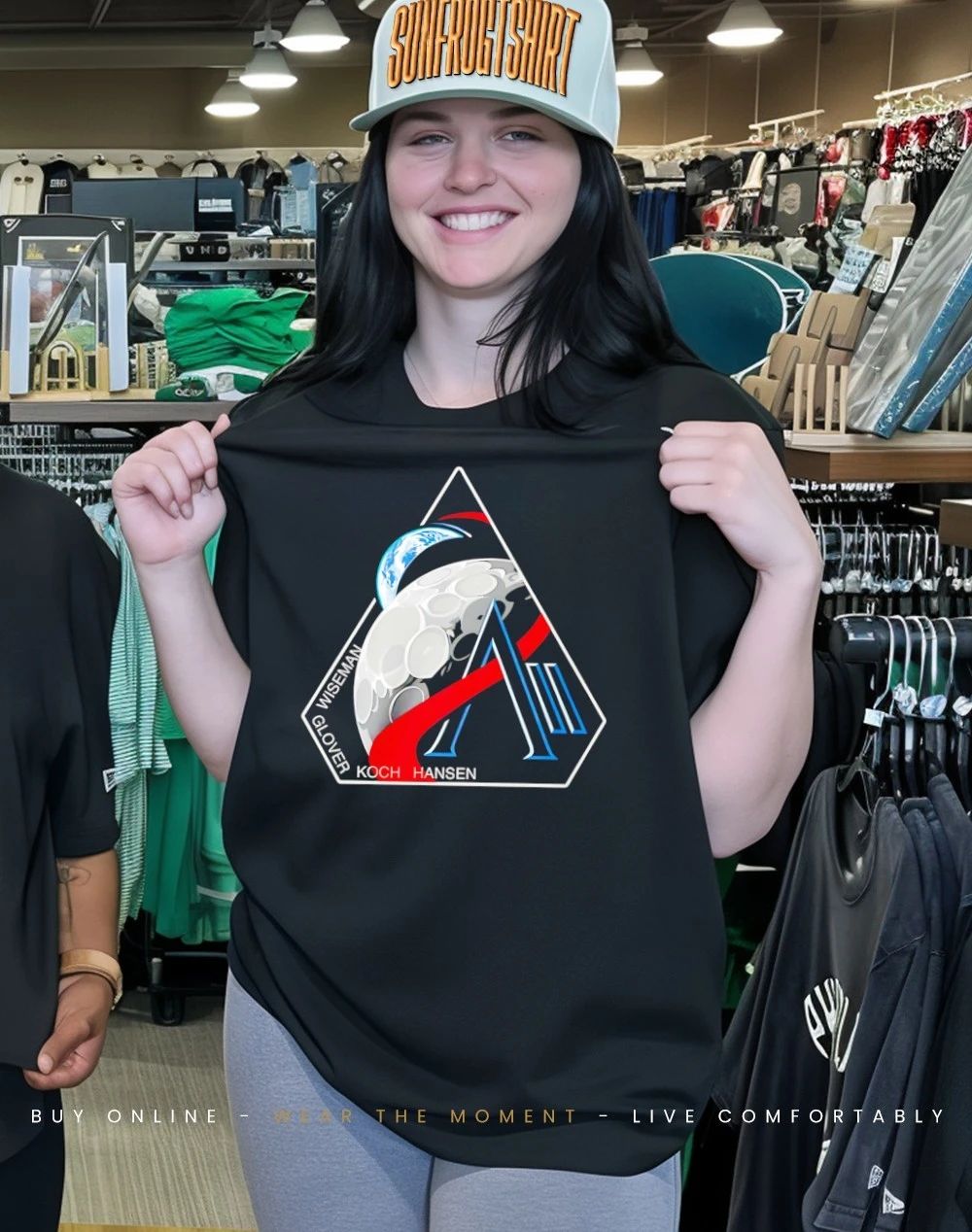 Artemis II Wiseman Glover Koch Hansen Logo shirt
