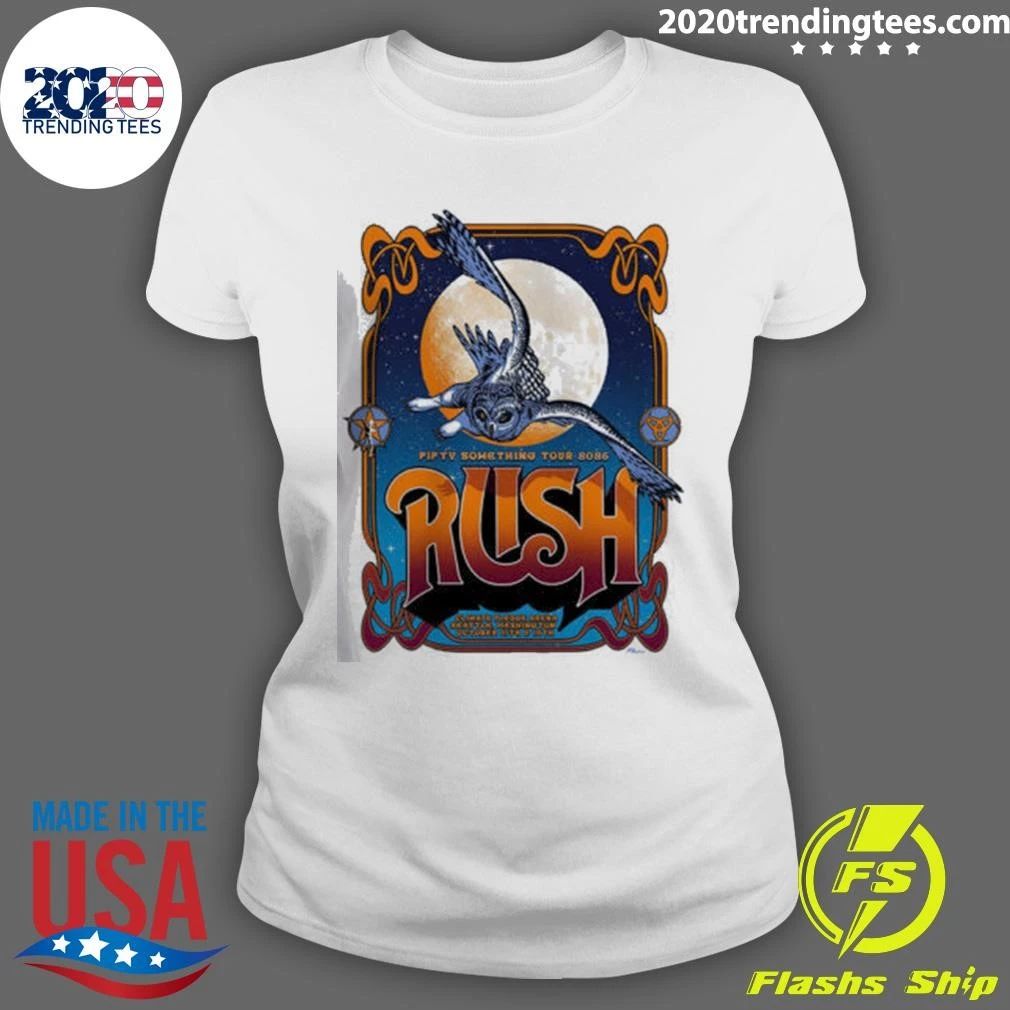 Rush Fifty Something Tour Seattle WA 2026 Event Poster At Climate Pledge Arena On October 10 And 12 2026 Shirt