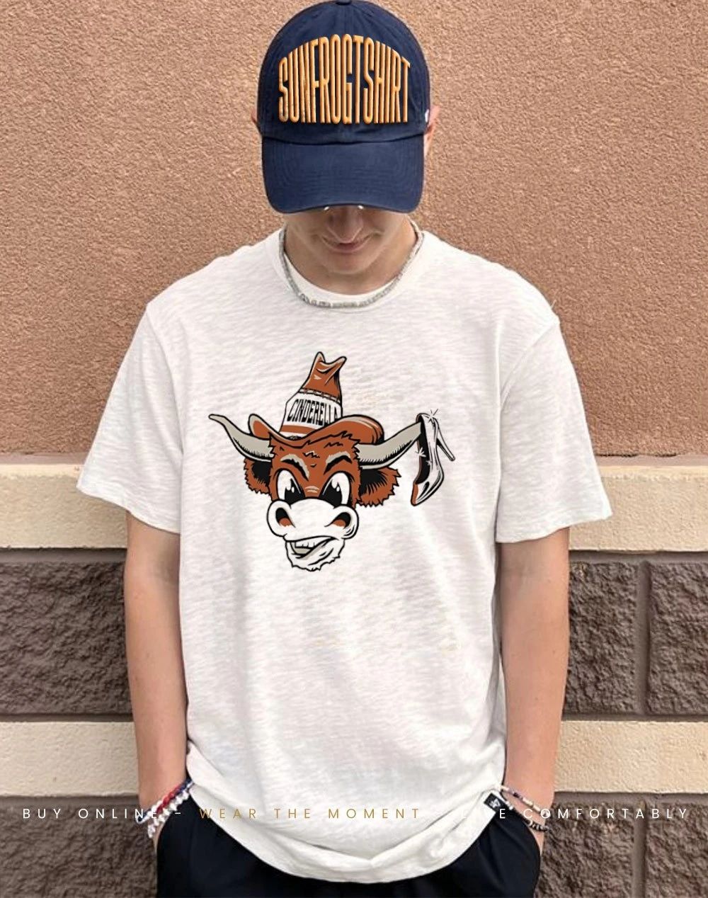 Cinderella Texas Longhorns men’s basketball mascot big head shirt