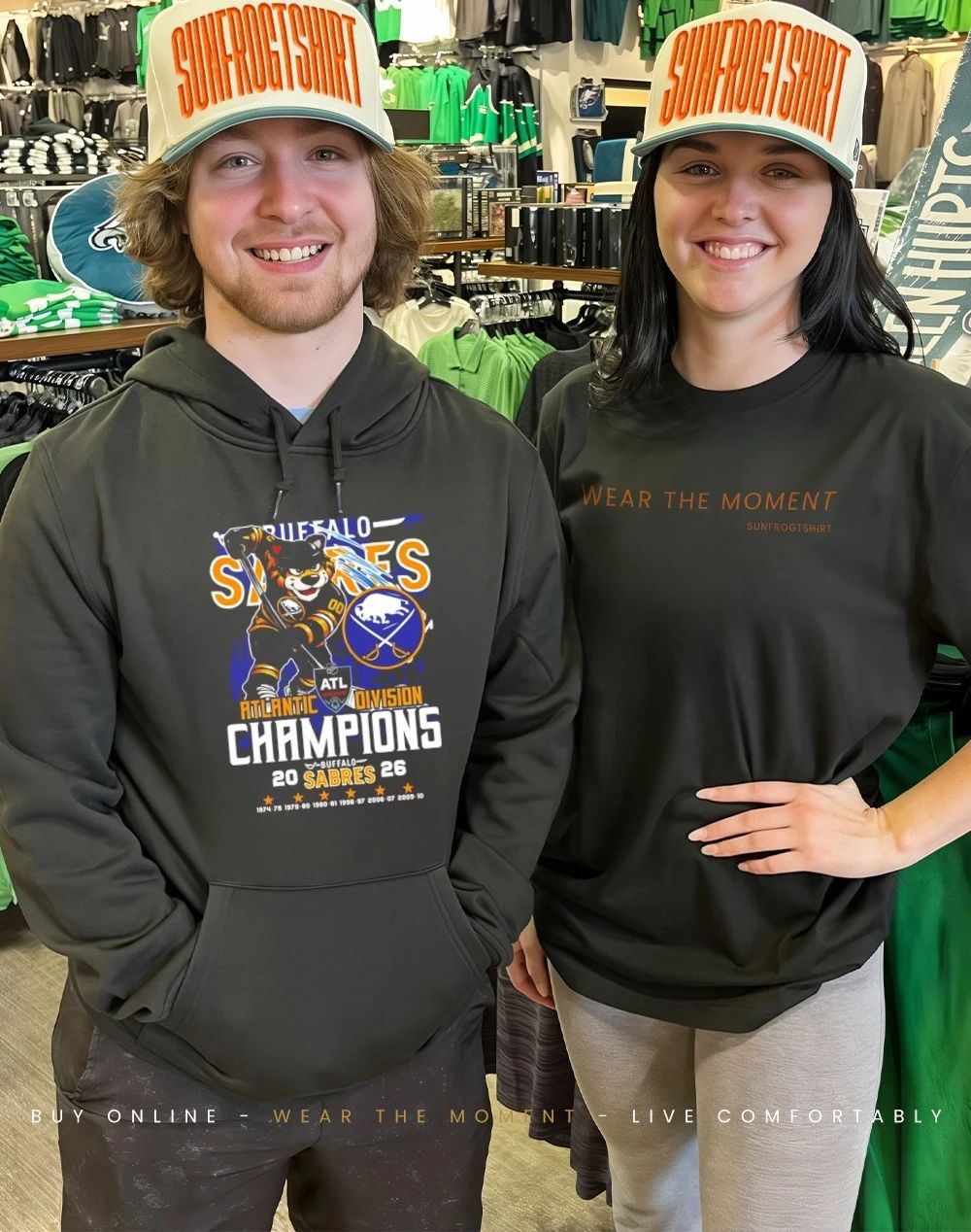 Buffalo Sabres 2026 Atlantic Division 7X Champions mascot shirt