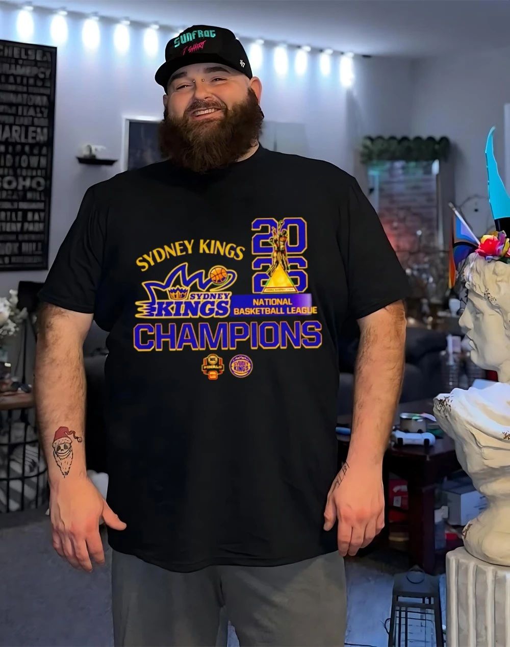 Sydney Kings 2026 National Basketball League Champions trophy shirt