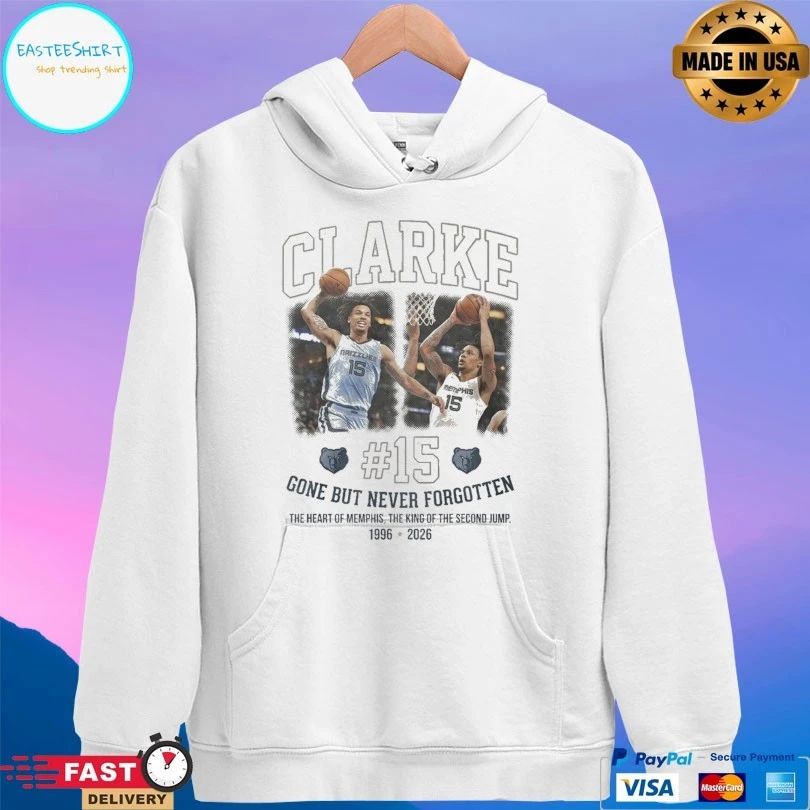 Rest In Peace Brandon Clarke 1996-2026 In Loving Memory Gone But Never Forgotten The Heart Of Memphis The King Of The Second Jump 1996-2026 T-shirt