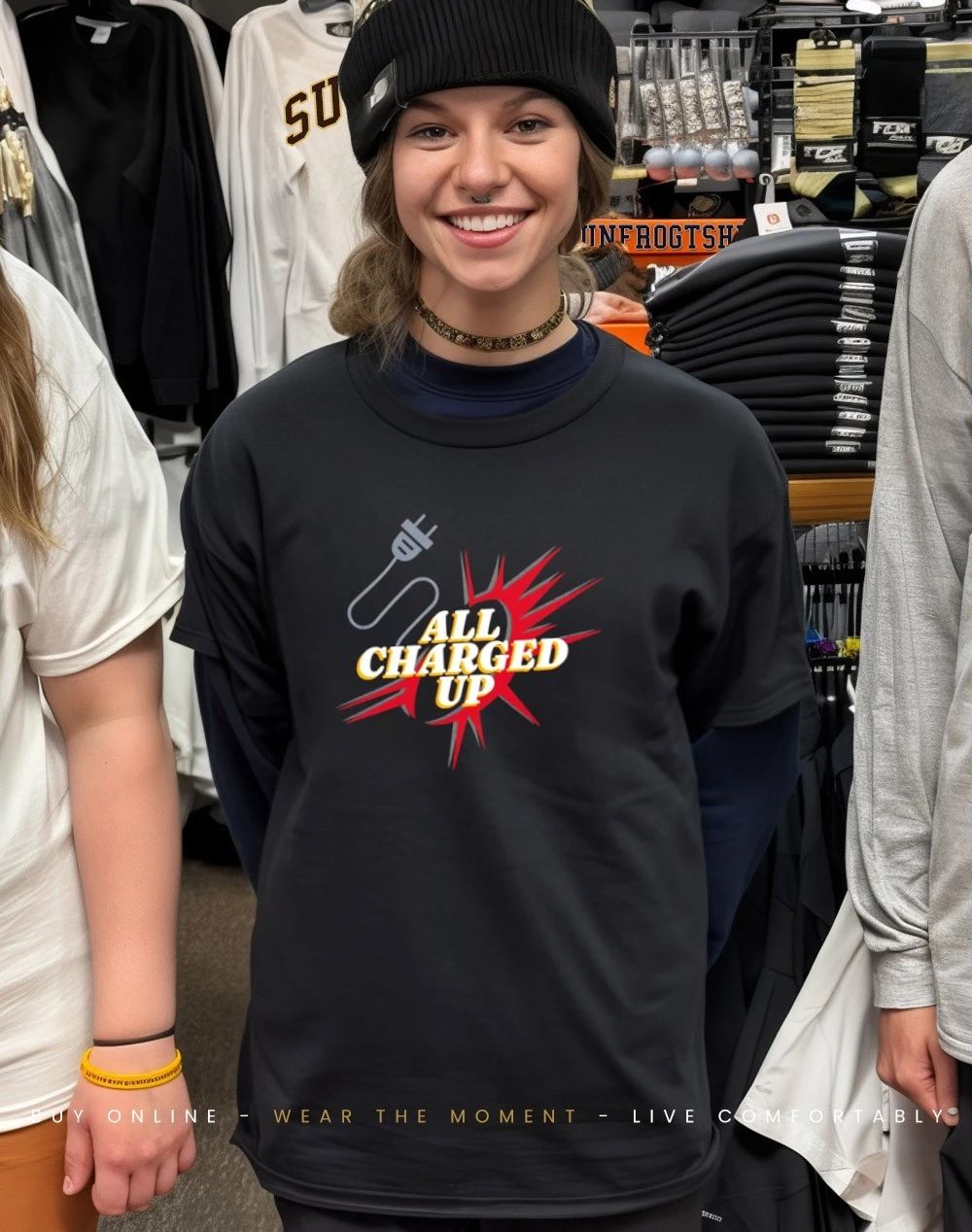 All charged up shirt