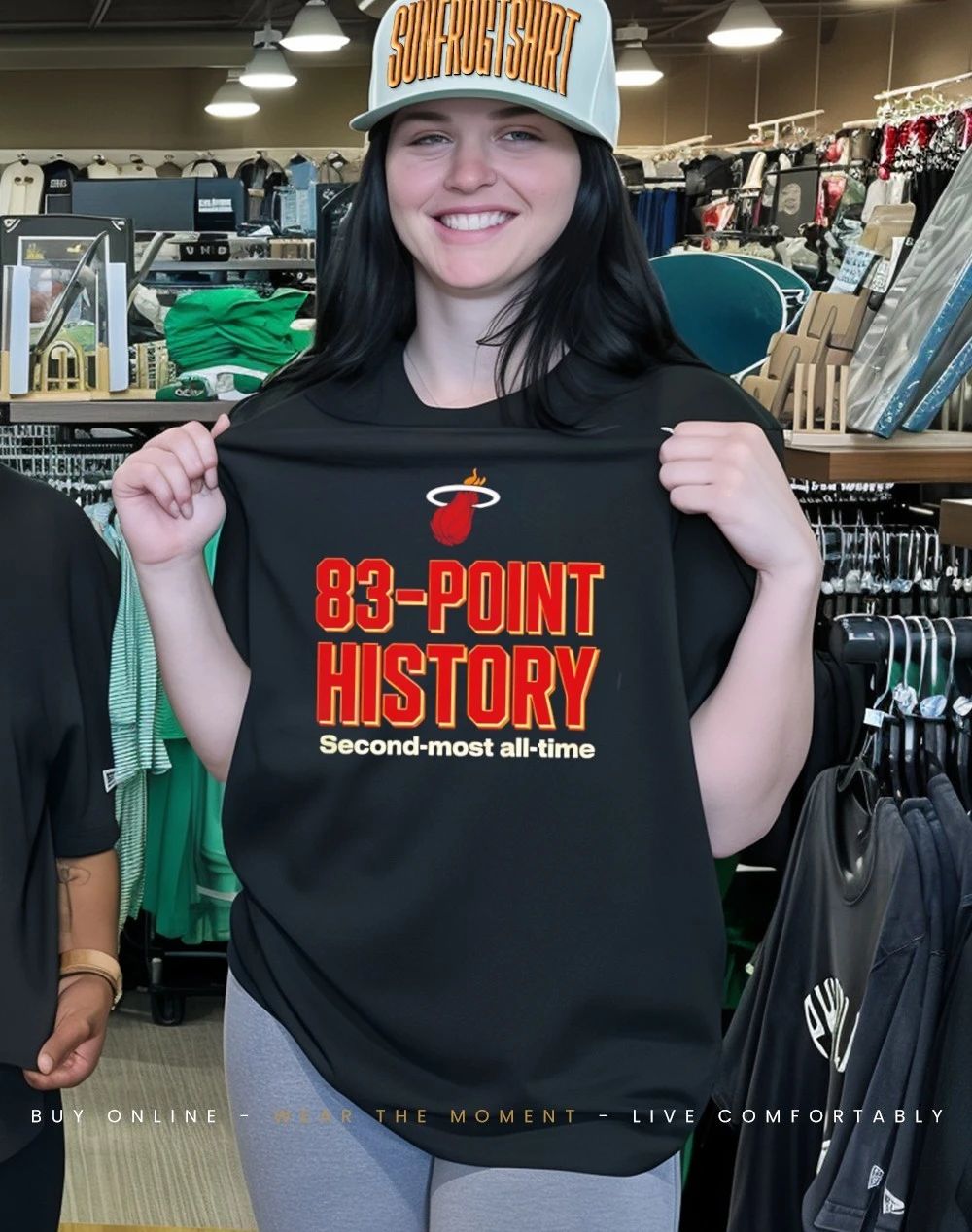 Bam Adebayo Miami Heat 83-Point History Second most all time 2026 shirt