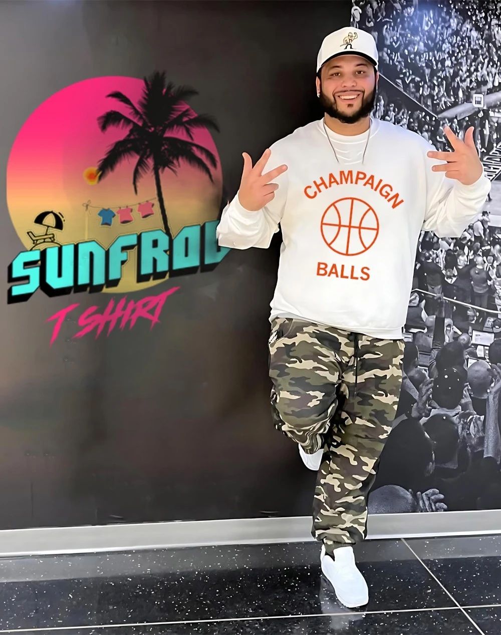 Champaign balls basketball shirt