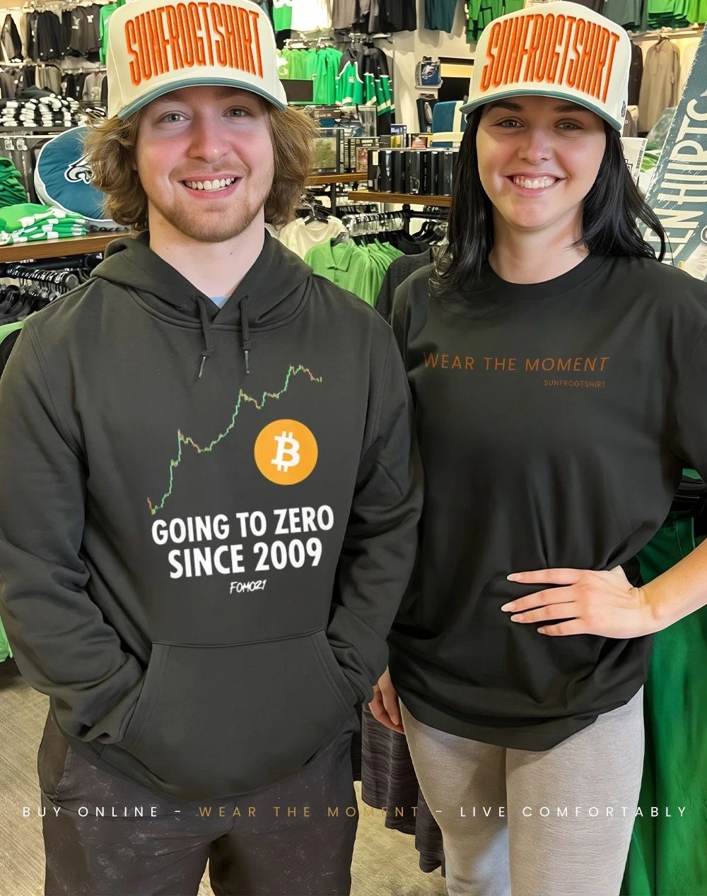 Going to zero since 2009 bitcoin shirt