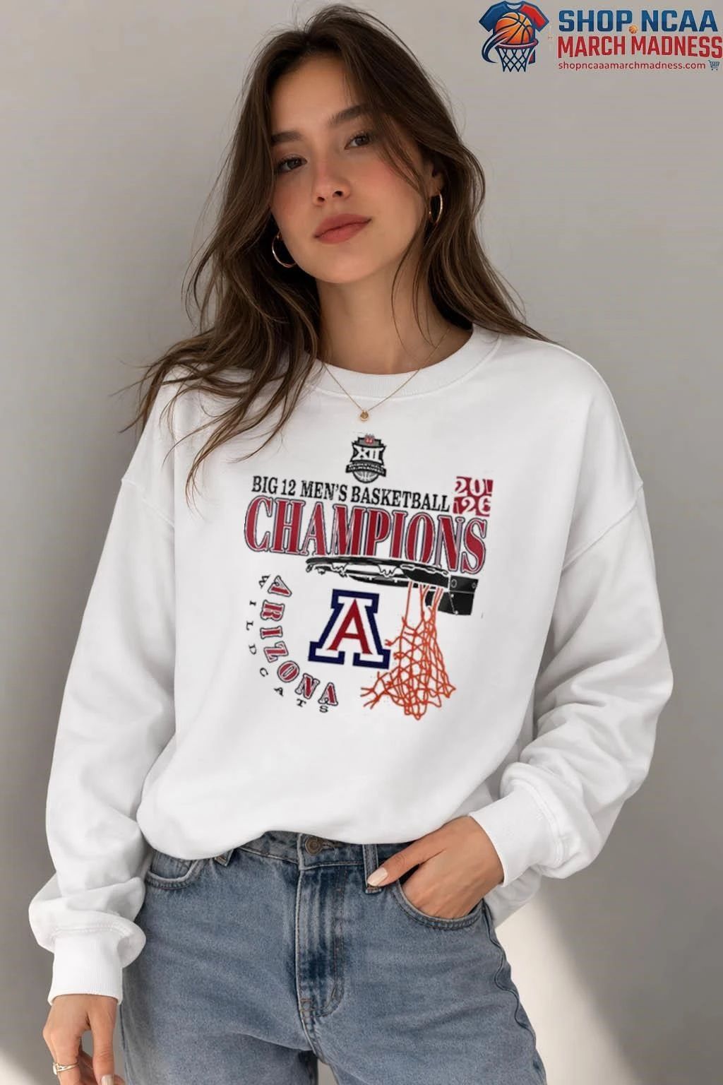 Arizona Wildcats Big 12 Men’s Basketball Tournament Championship 2026 T-Shirt Arizona Wildcats 2026