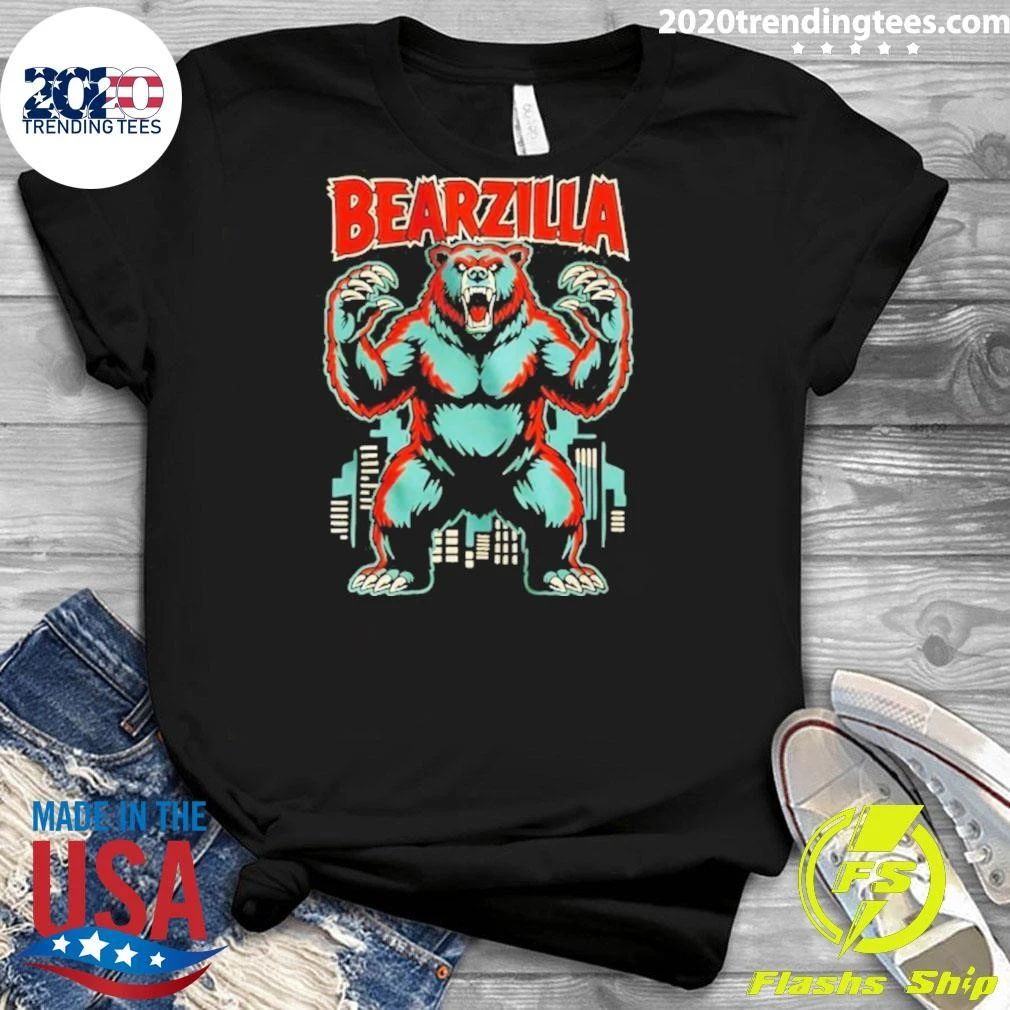 Bearzilla Bear Godzilla Monster Kaiju Shirt