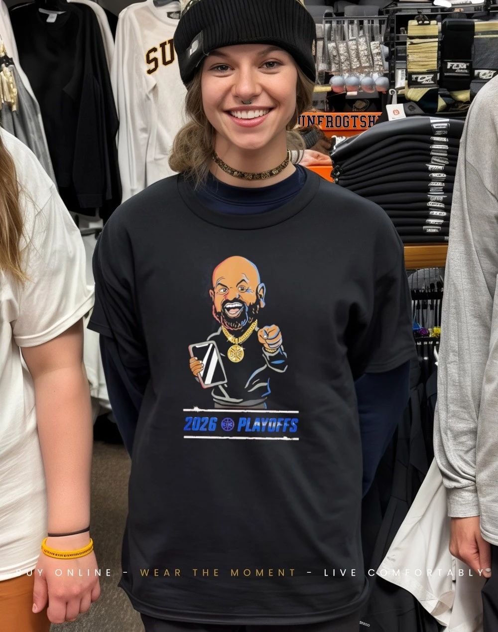 J.B. Bickerstaff Playoffs 2026 caricature shirt