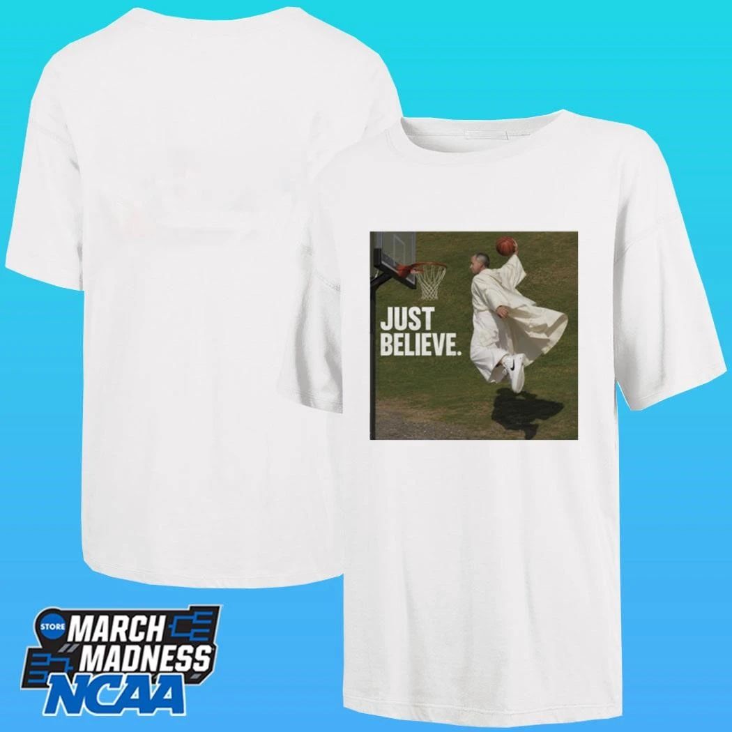 Pope Leo Just Believe Basketball Shirt