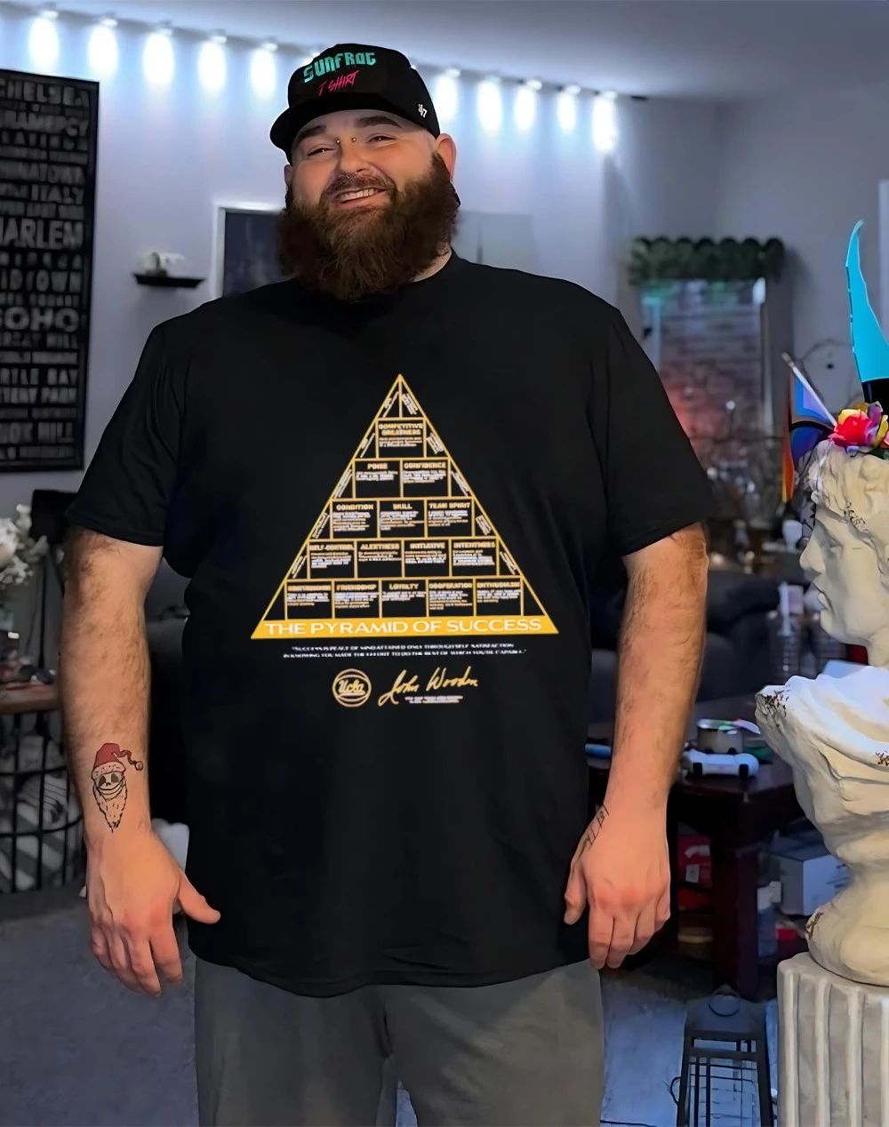 UCLA John Wooden Pyramid of Success signature shirt