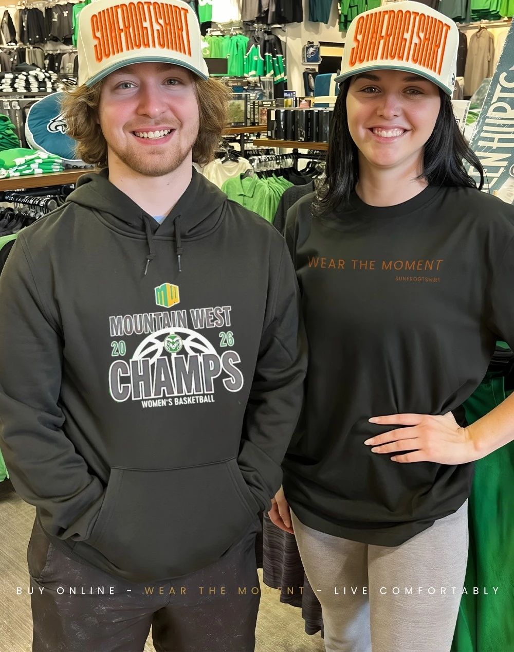 Colorado State Rams Mountain West Basketball 2026 Champions shirt