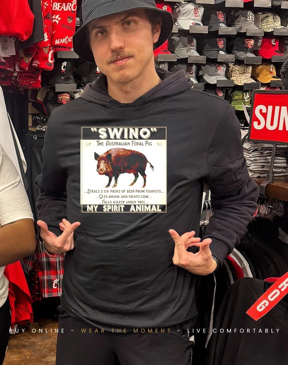 Swino Australian Feral Pig My Spirit Animal Shirt