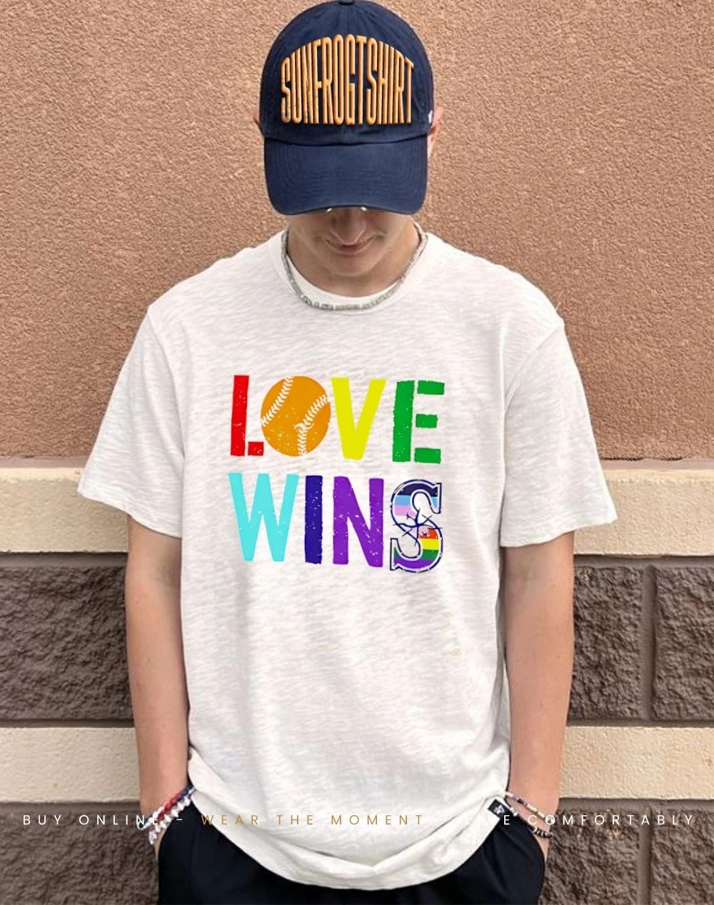 Love wins baseball pride lgbtq rainbow shirt