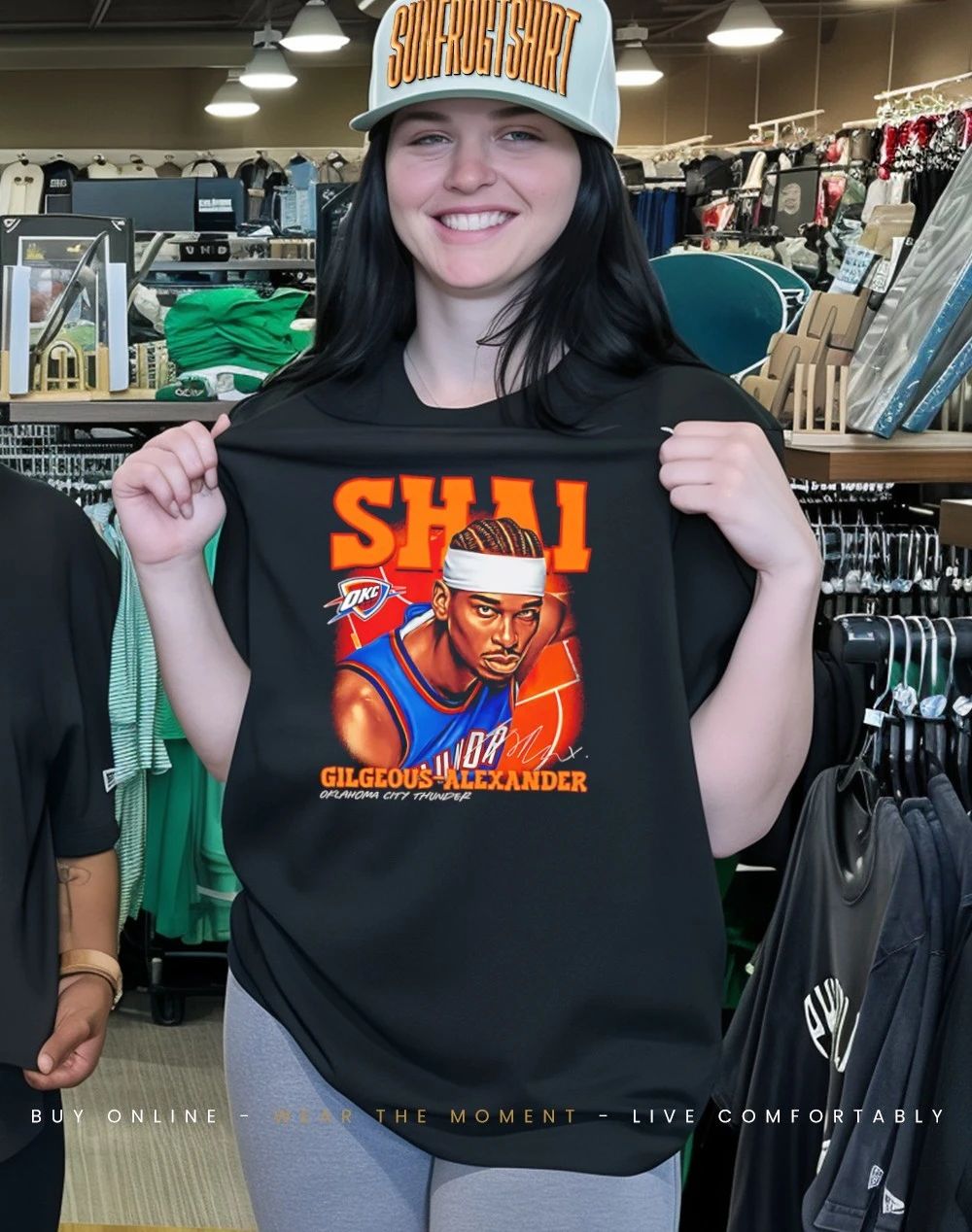Shai Gilgeous-Alexander Oklahoma City Thunder Airbrush shirt