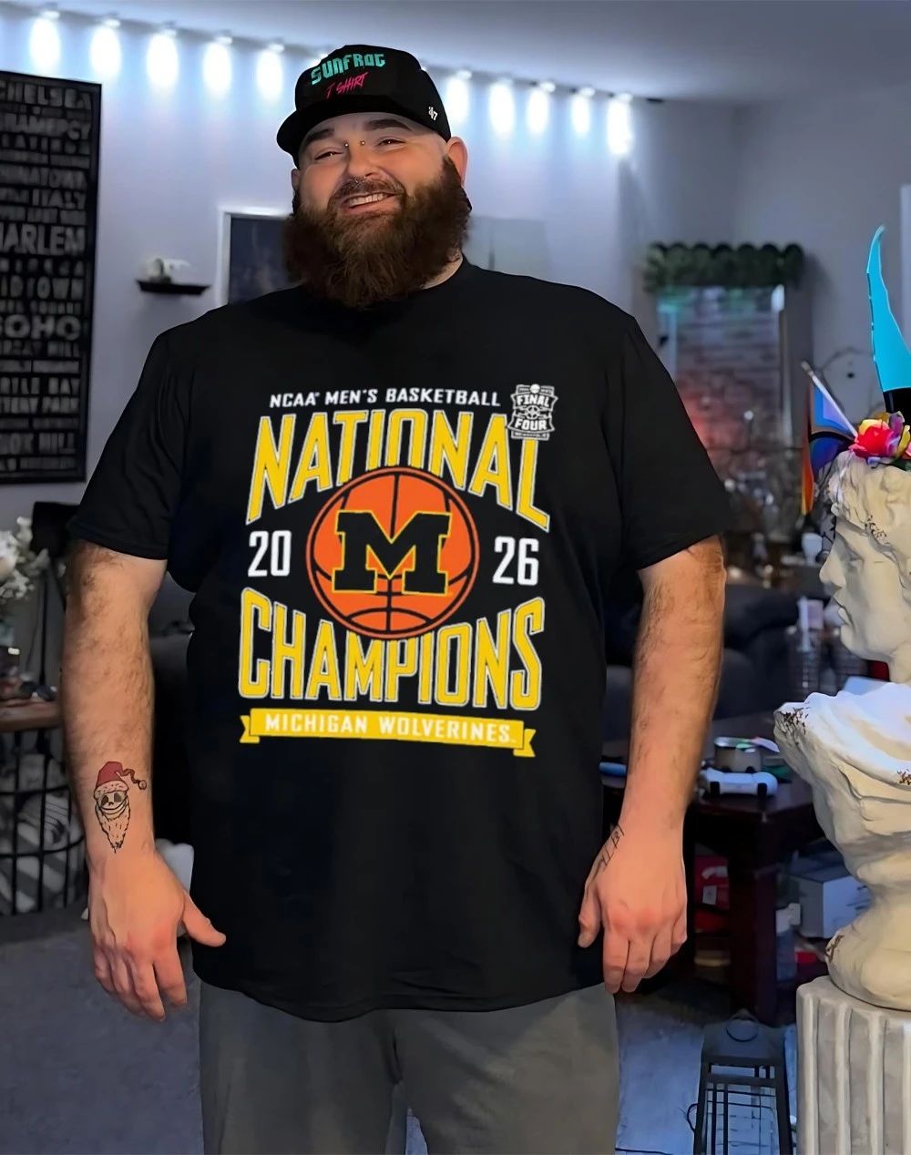 Michigan Wolverines 2026 NCAA Men’s Basketball National Champions Powerblend shirt