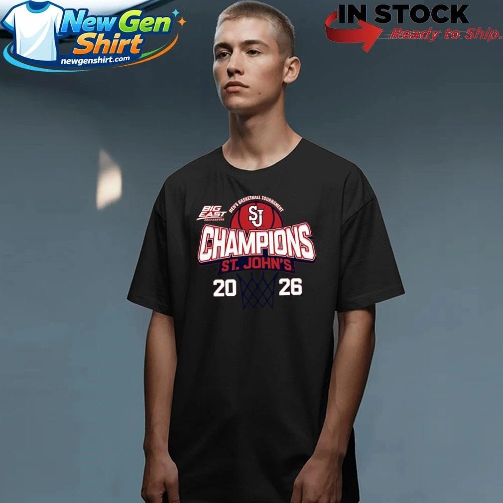 St. John’s Red Storm 2026 Big East Men’s Basketball Tournament Champions Shirt