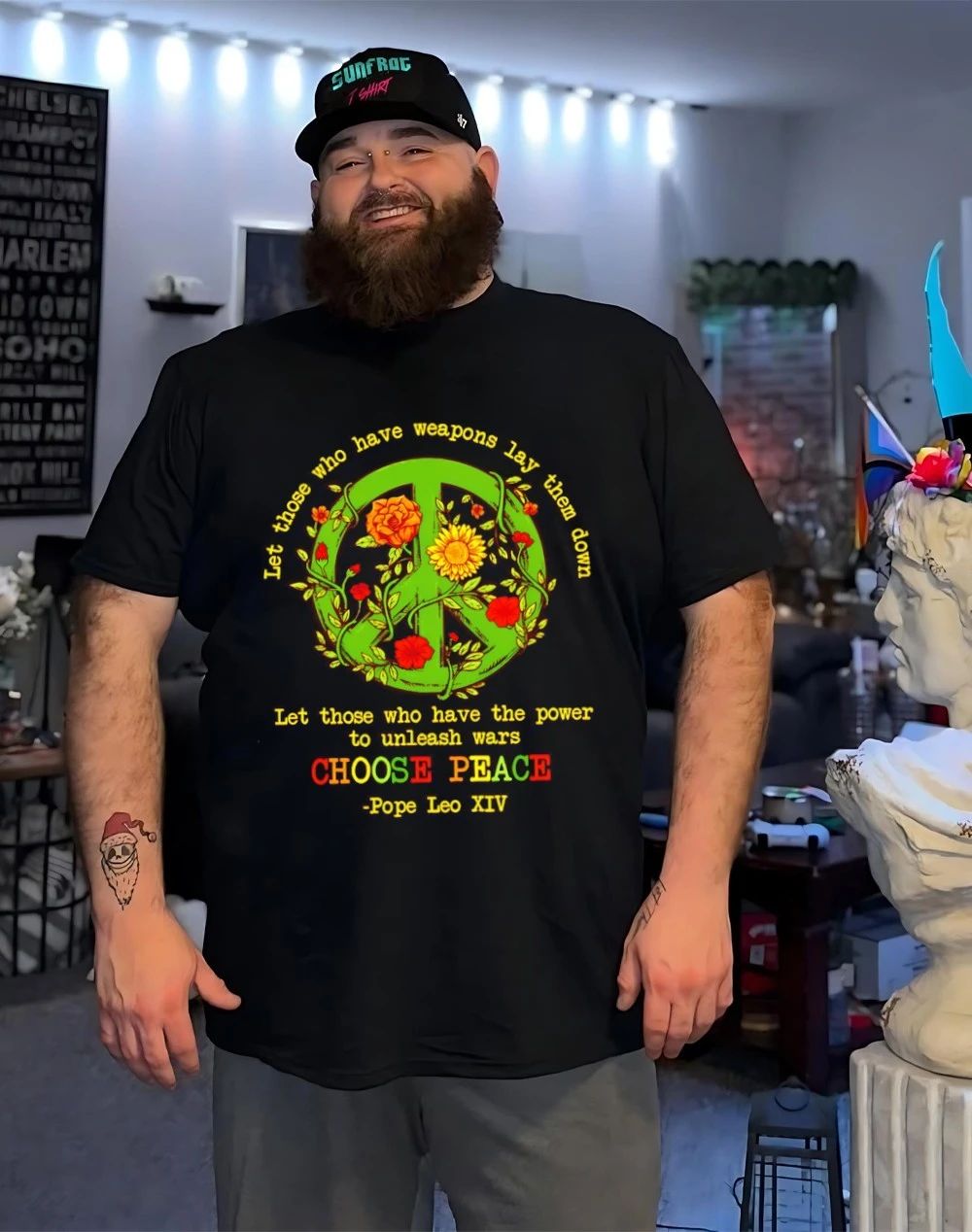 Let those who have weapons lay them down choose peace Pope Leo XIV shirt