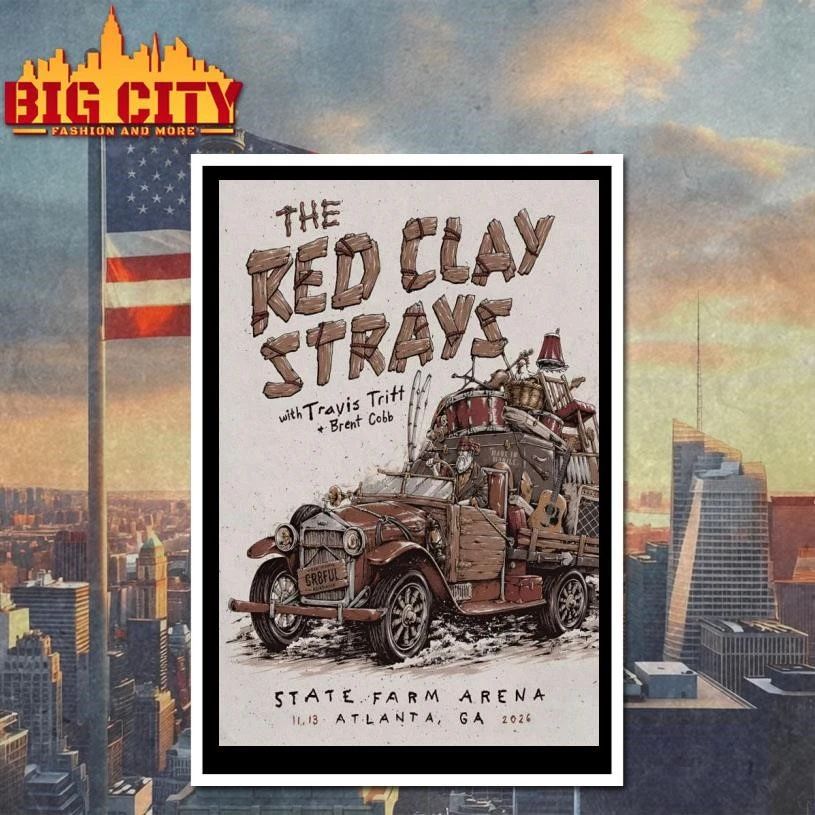 The Red Clay Strays In Atlanta GA On Nov 13 2026 Poster Shirt