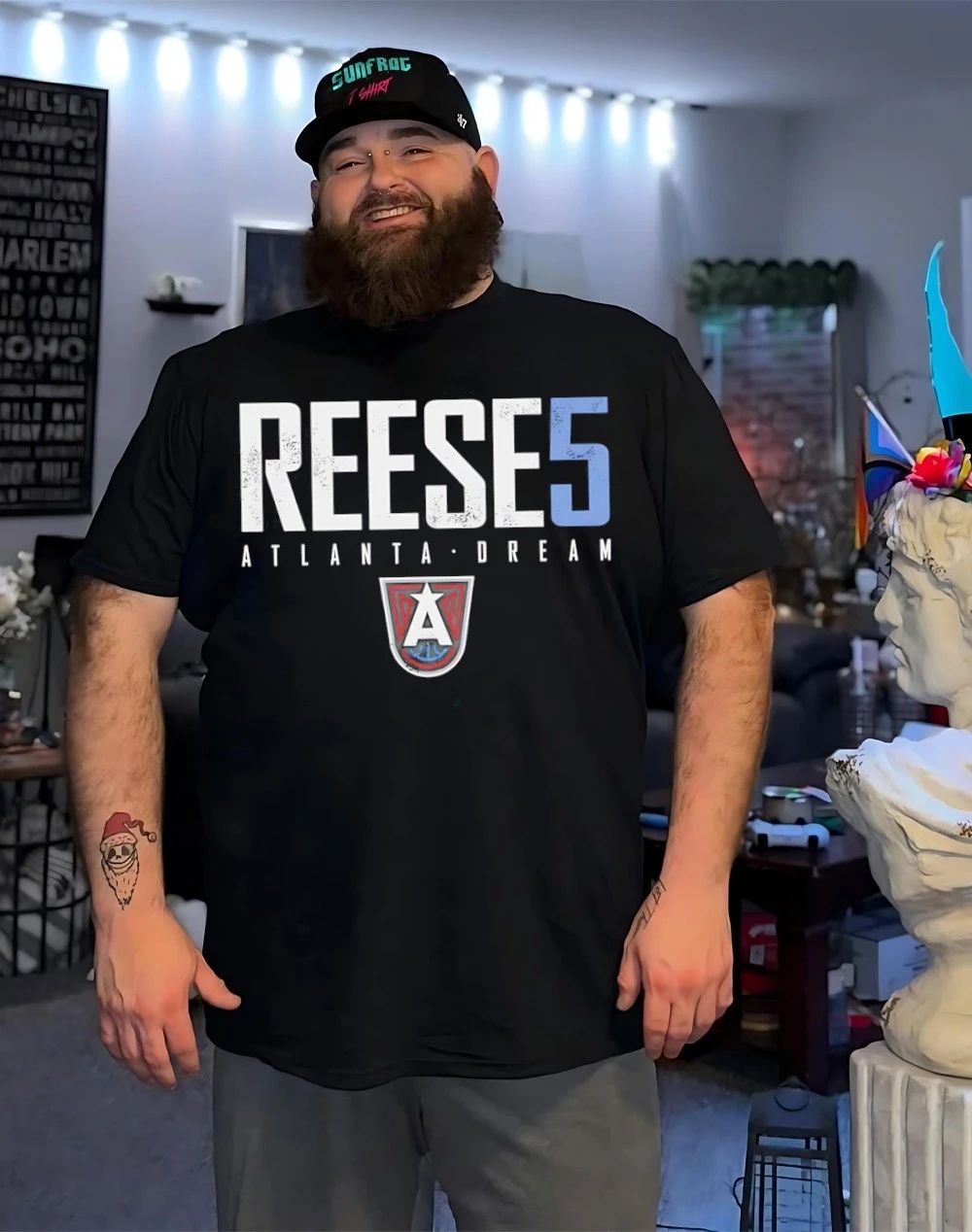 Angel Reese 5 Atlanta Dream WNBA number and name shirt