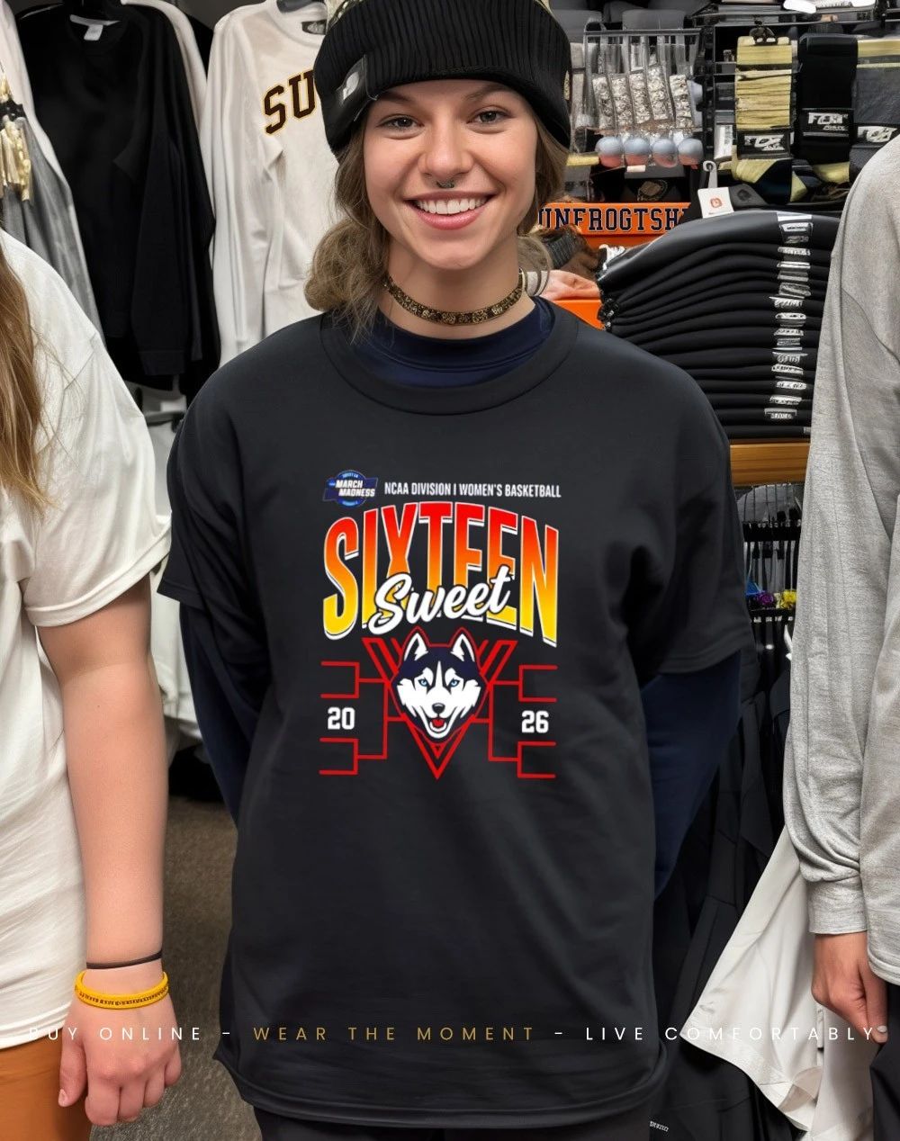 UConn Huskies 2026 NCAA Women’s Basketball Tournament March Madness Sweet 16 shirt