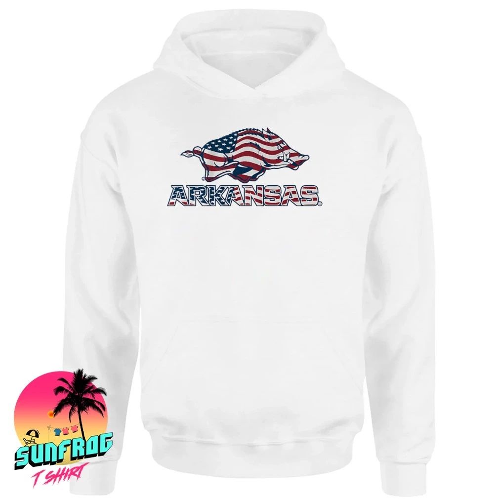 Arkansas Razorbacks Patriotic Marks Logo Stack shirt