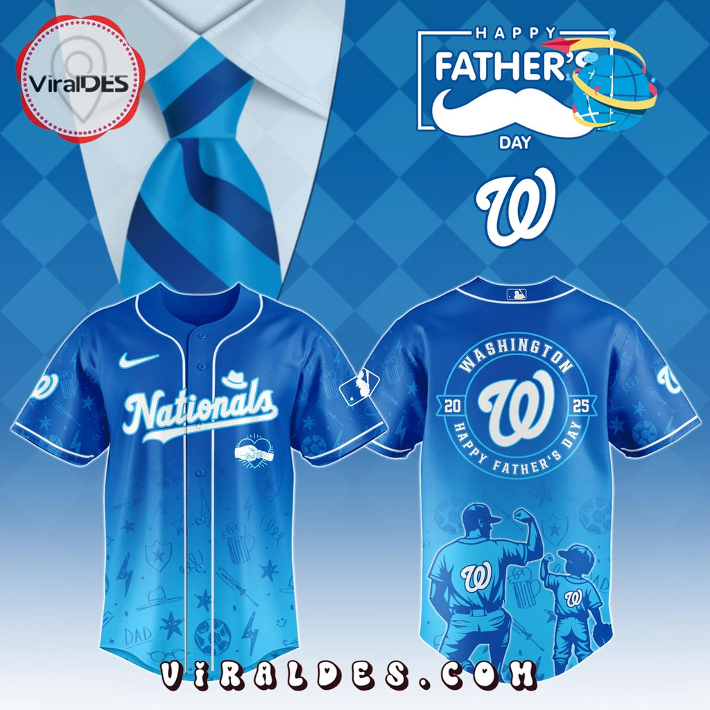Washington Nationals 2025 Father’s Day Baseball Jersey