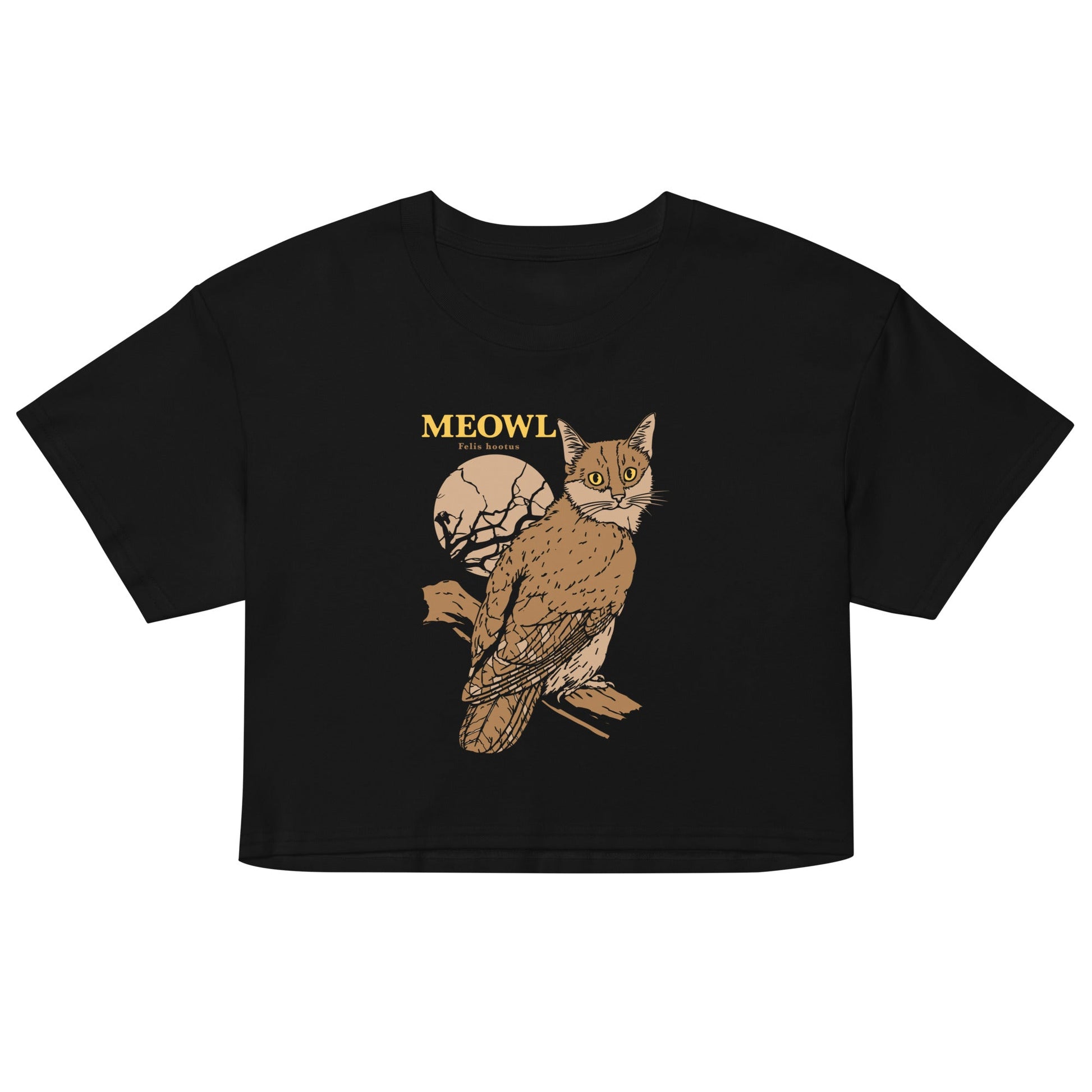 Meowl Women's Crop Tee