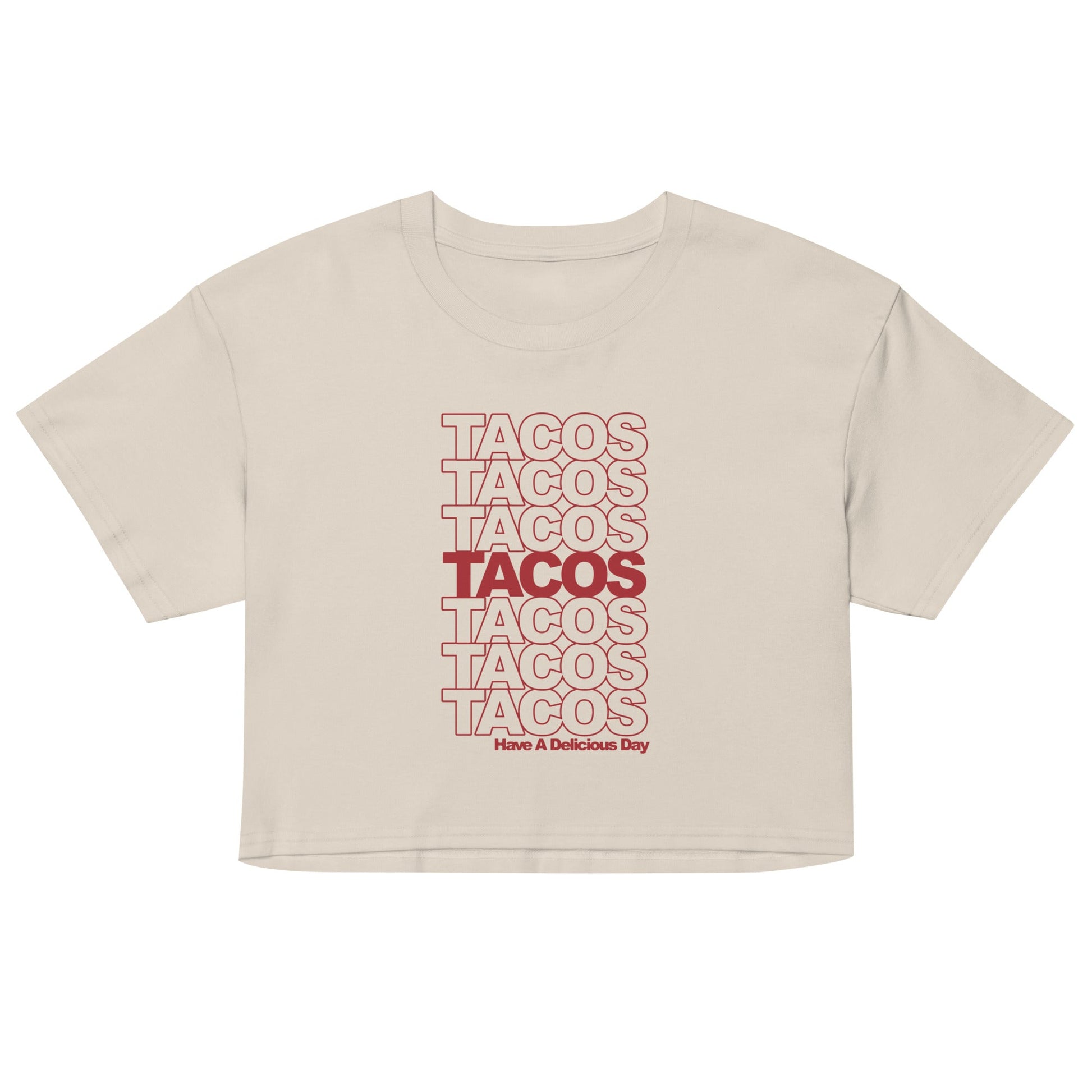 Tacos Tacos Tacos Women's Crop Tee