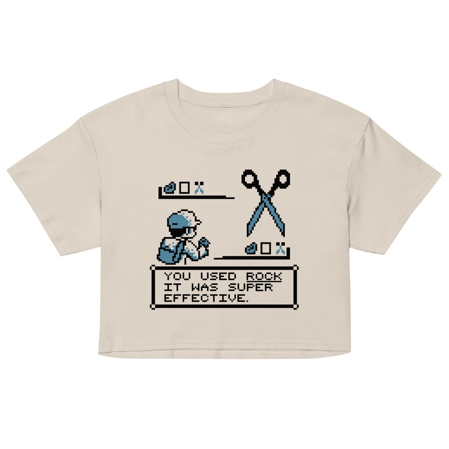 Rock Paper Scissors Battle Women's Crop Tee