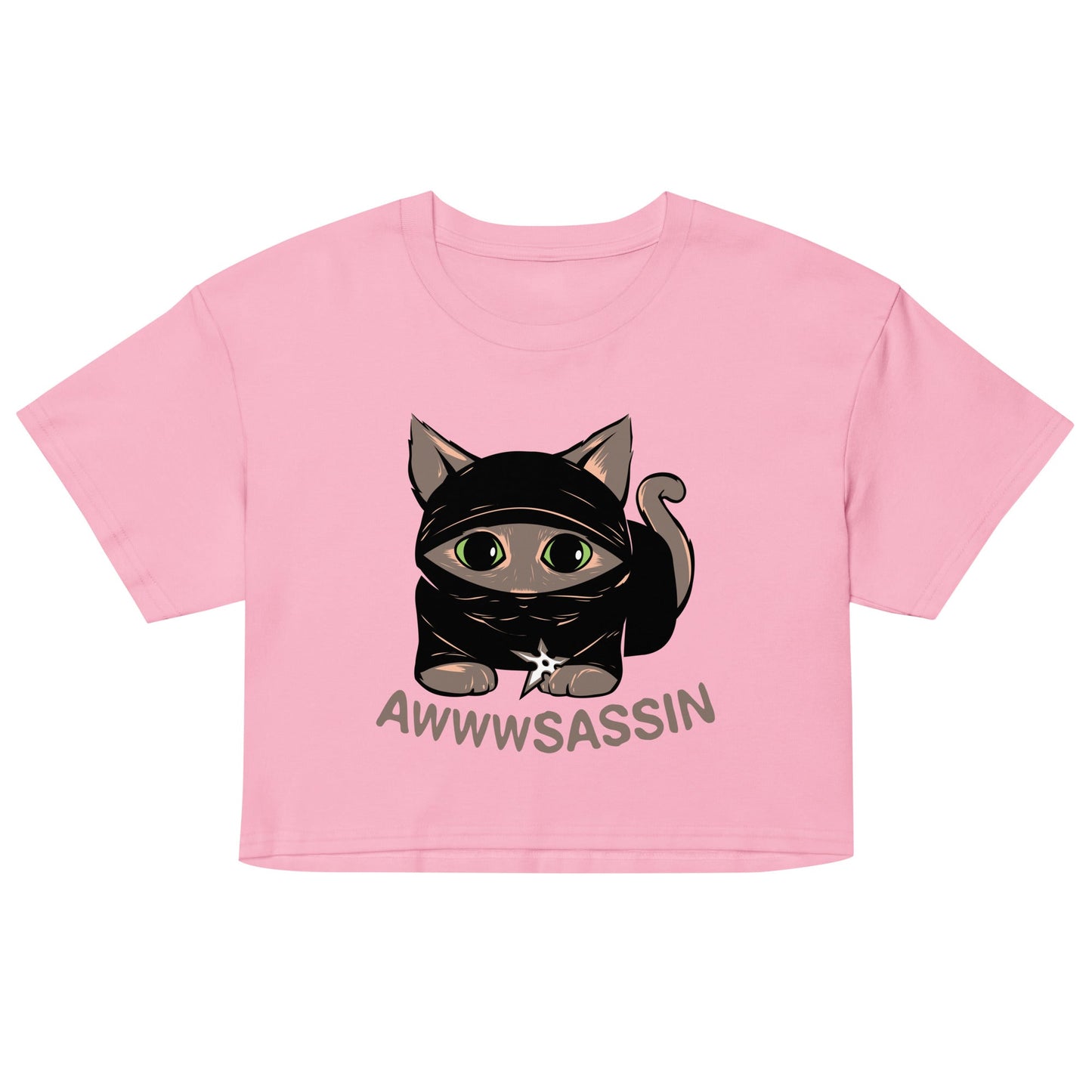 Awwwsassin Women's Crop Tee